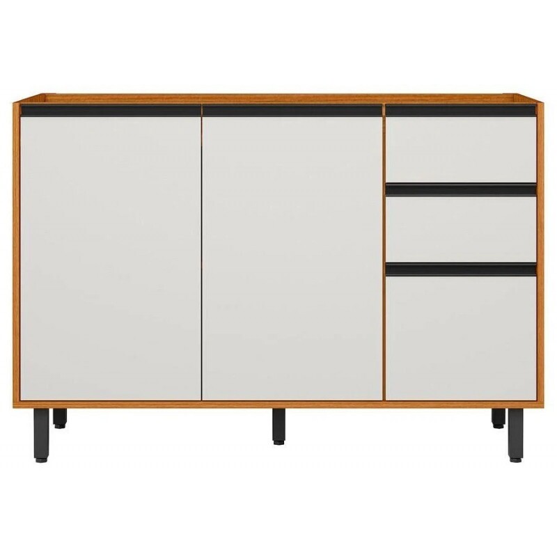 COZINHA MOD BALCAO C/TAMPO 120CM 3P RAVENA FREIJO/UV ACETINADO POLIMAN COZINHA MOD BALCAO C/TAMPO 120CM 3P RAVENA FREIJO/UV ACETINADO POLIMAN