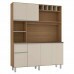 KIT COZINHA 160CM 6P ALICE CARVALHO/OFF WHITE POLIMAN KIT COZINHA 160CM 6P ALICE CARVALHO/OFF WHITE POLIMAN