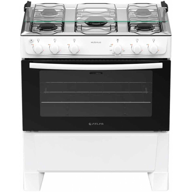 FOGAO 5B INOX MILAO PLUS BRANCO ATLAS FOGAO 5B INOX MILAO PLUS BRANCO ATLAS