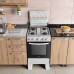 FOGAO 4B INOX MILAO PLUS ATLAS FOGAO 4B INOX MILAO PLUS ATLAS
