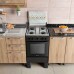 FOGAO 4B INOX MILAO PRETO ATLAS FOGAO 4B INOX MILAO PRETO ATLAS