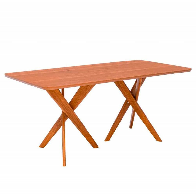 MESA 1,80 CACAU SEM VIDRO MADEIRA/CINAMOMO CIMOL MESA 1,80 CACAU SEM VIDRO MADEIRA/CINAMOMO CIMOL