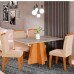MESA 1,30 PATRICIA CINAMOMO/OFF WHITE CIMOL