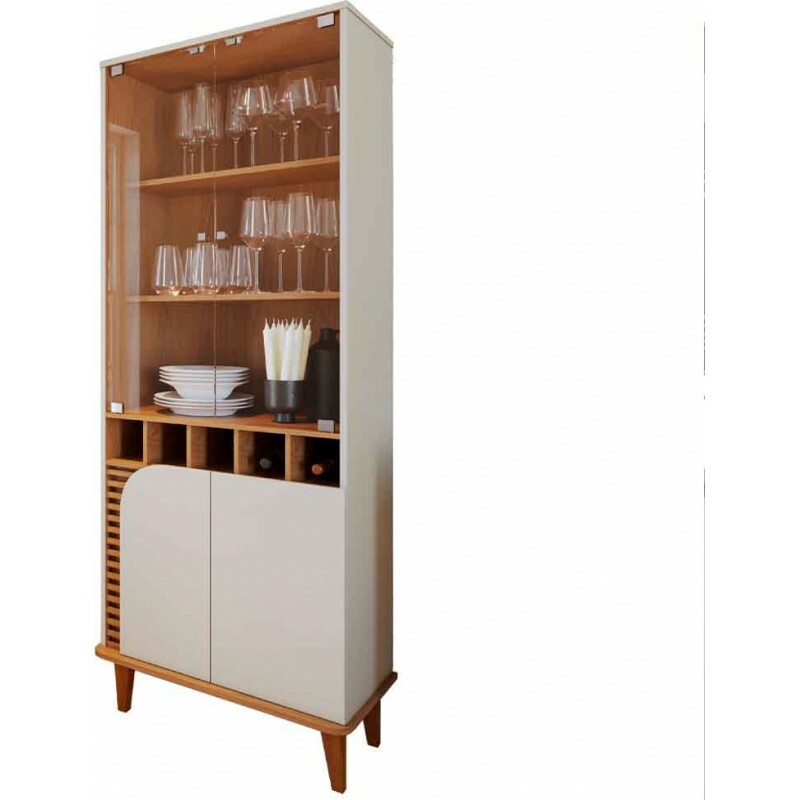 CRISTALEIRA 70CM JURERE OFF WHITE MATTE/FREIJO COLIBRI CRISTALEIRA 70CM JURERE OFF WHITE MATTE/FREIJO COLIBRI