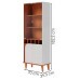 CRISTALEIRA 70CM JURERE OFF WHITE MATTE/FREIJO COLIBRI