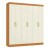 ROUPEIRO 6 PTS R590 CANELA/OFF WHITE KAPPESBERG