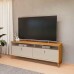 RACK 160CM DUBAI TAUARI/OFF WHITE FOSCO LINEA BRASIL RACK 160CM DUBAI TAUARI/OFF WHITE FOSCO LINEA BRASIL