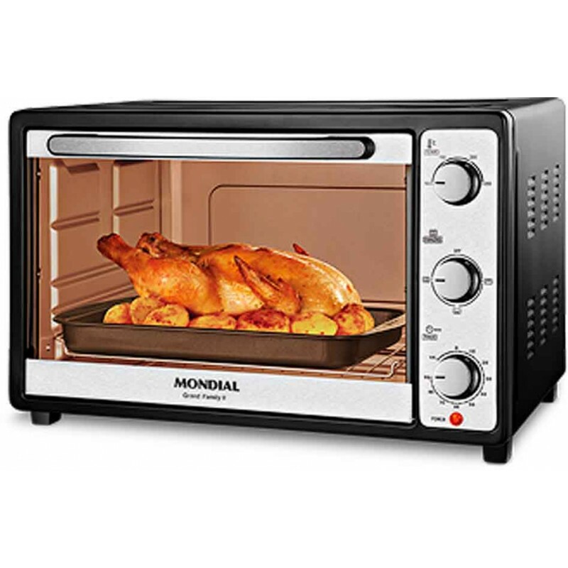 FORNO ELETRICO 52 LITROS FRN-52 PRETO 127V MONDIAL FORNO ELETRICO 52 LITROS FRN-52 PRETO 127V MONDIAL