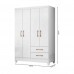 ROUPEIRO 4 PORTAS 2 GAVETAS 952440 CHILE BRANCO AB MOVAL