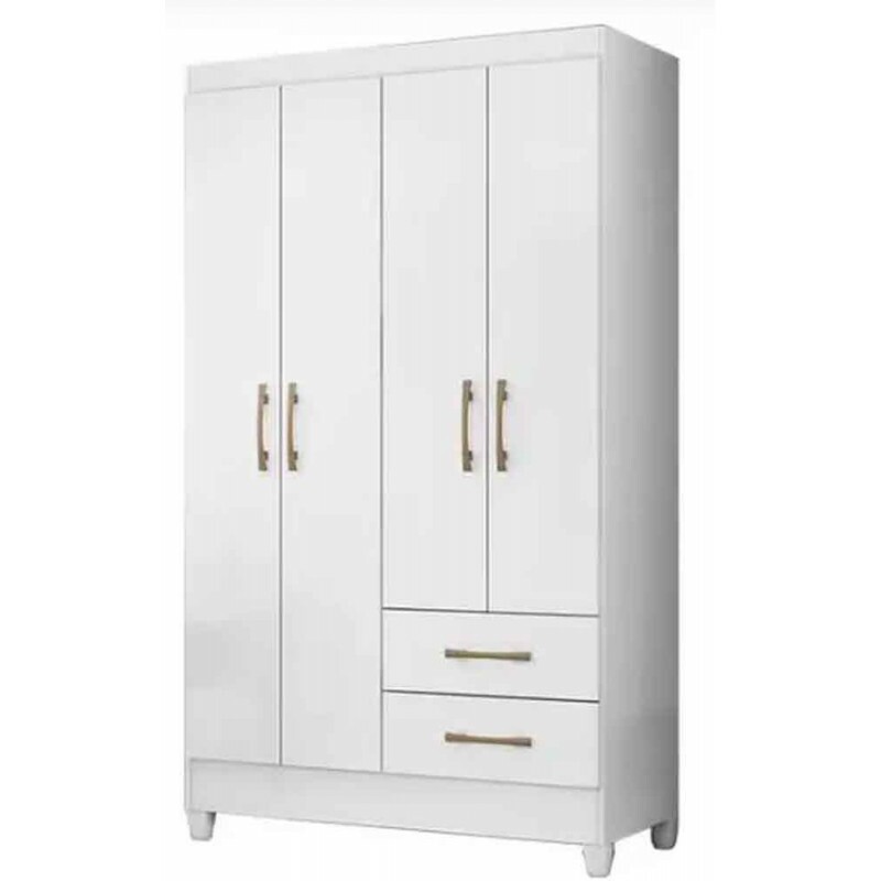 ROUPEIRO 4 PORTAS 2 GAVETAS 952440 CHILE BRANCO AB MOVAL