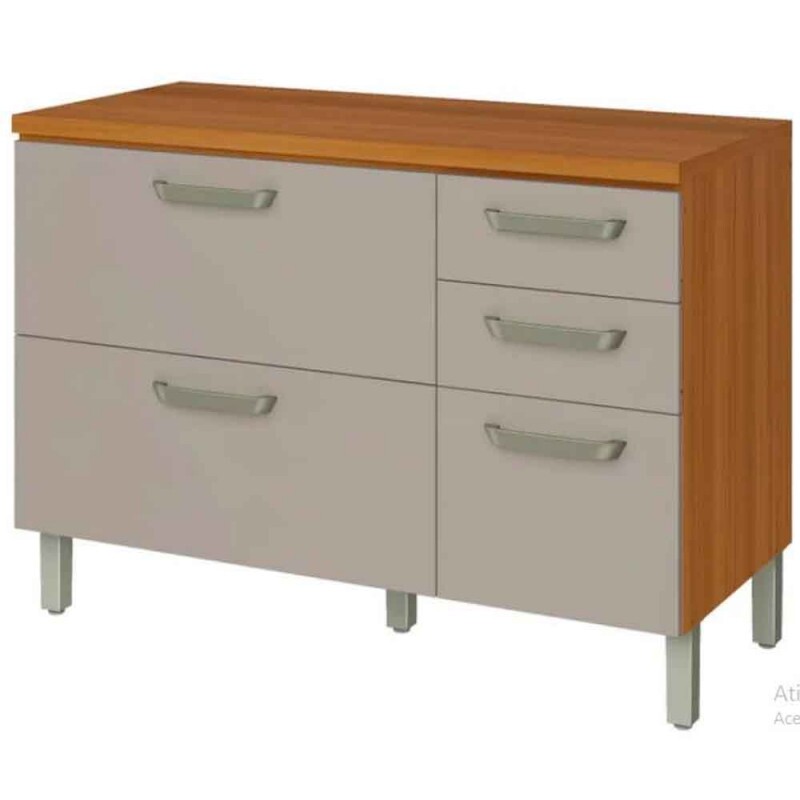 BALCAO 2 PORTAS 3 GAVETAS 120CM 100% MDF PRINCESA NESHER BALCAO 2 PORTAS 3 GAVETAS 120CM 100% MDF PRINCESA NESHER