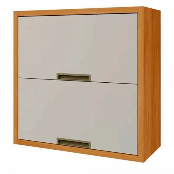 ARMARIO AEREO 2 PORTAS BASCULANTE 80CM 100% MDF IMPERATRIZ FREIJO-OFF WHITE NESHER ARMARIO AEREO 2 PORTAS BASCULANTE 80CM 100% MDF IMPERATRIZ FREIJO-OFF WHITE NESHER