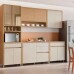 BALCAO 1 PORTA 3 GAVETAS 120CM 100% MDF CONDESSA CARVALHO-GREIGE NESHER BALCAO 1 PORTA 3 GAVETAS 120CM 100% MDF CONDESSA CARVALHO-GREIGE NESHER