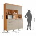 KIT COZINHA 5 PORTAS 2 GAVETAS 160CM 100% MDF NOBREZA CARVALHO-GREIGE NESHER KIT COZINHA 5 PORTAS 2 GAVETAS 160CM 100% MDF NOBREZA CARVALHO-GREIGE NESHER