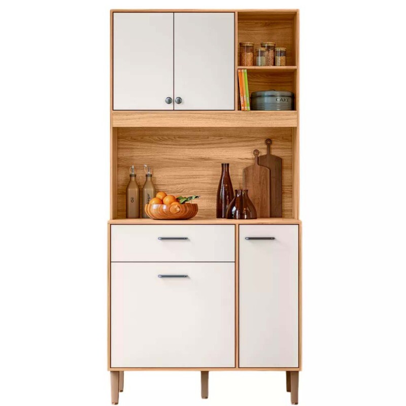 KIT COZINHA ERVA DOCE 90 FREIJO/OFF WHITE CRISTAL PORTA FECHADA NICIOLI KIT COZINHA ERVA DOCE 90 FREIJO/OFF WHITE CRISTAL PORTA FECHADA NICIOLI