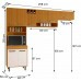 COZINHA COMPACTA 258CM 8P PANELEIRO DUPLO MALTA FREIJO/RIPADO/OFF ACETINADO POLIMAN