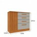 COMODA 4 GAV GUARANI RIPADO CINAMOMO/OFF WHITE TCIL