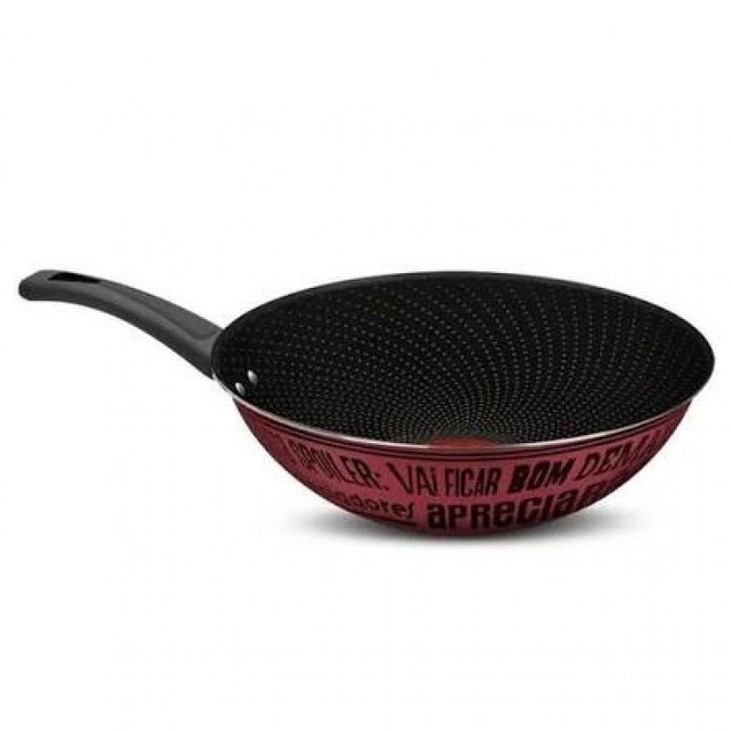 FRIGIDEIRA WOK 28CM VIVA VERMELHA ROCHEDO